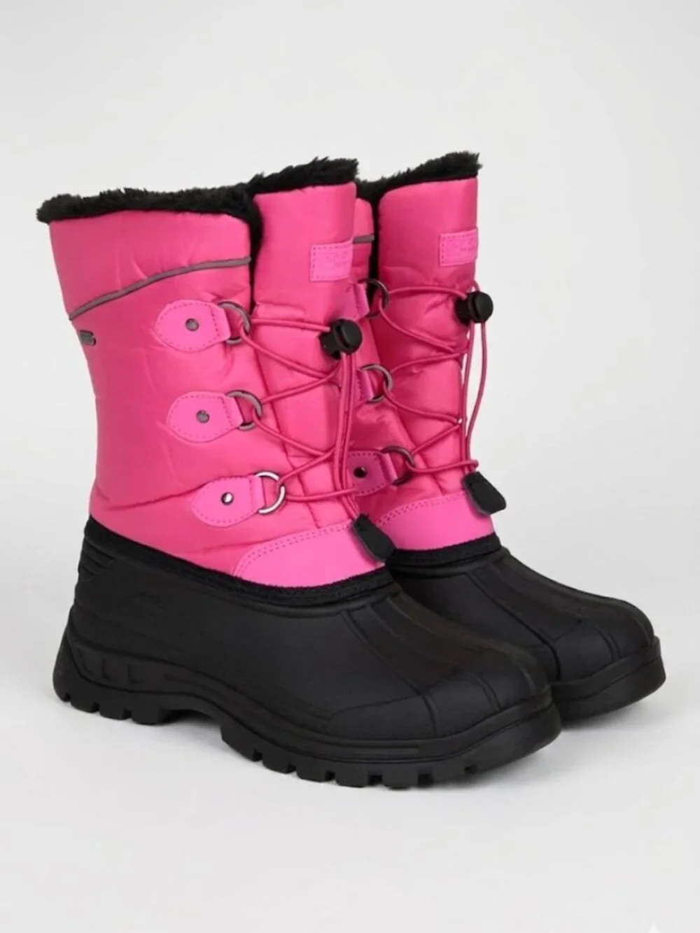 Whistler Kids Pink Snow Boots Size 4 Fleece Lined Winter Boots Ski Gorpcore